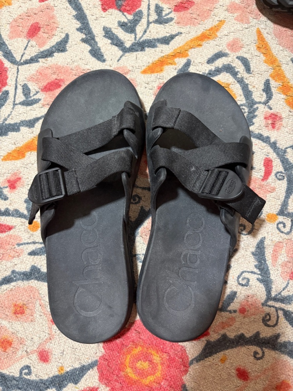 Chaco Women's Black Adjustable Slide Sandals